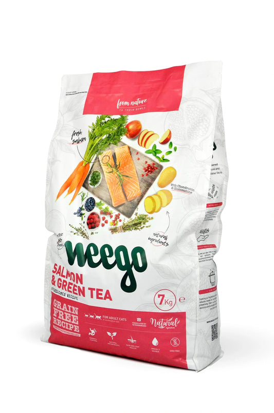 Weego Cat food  salmon & green tea