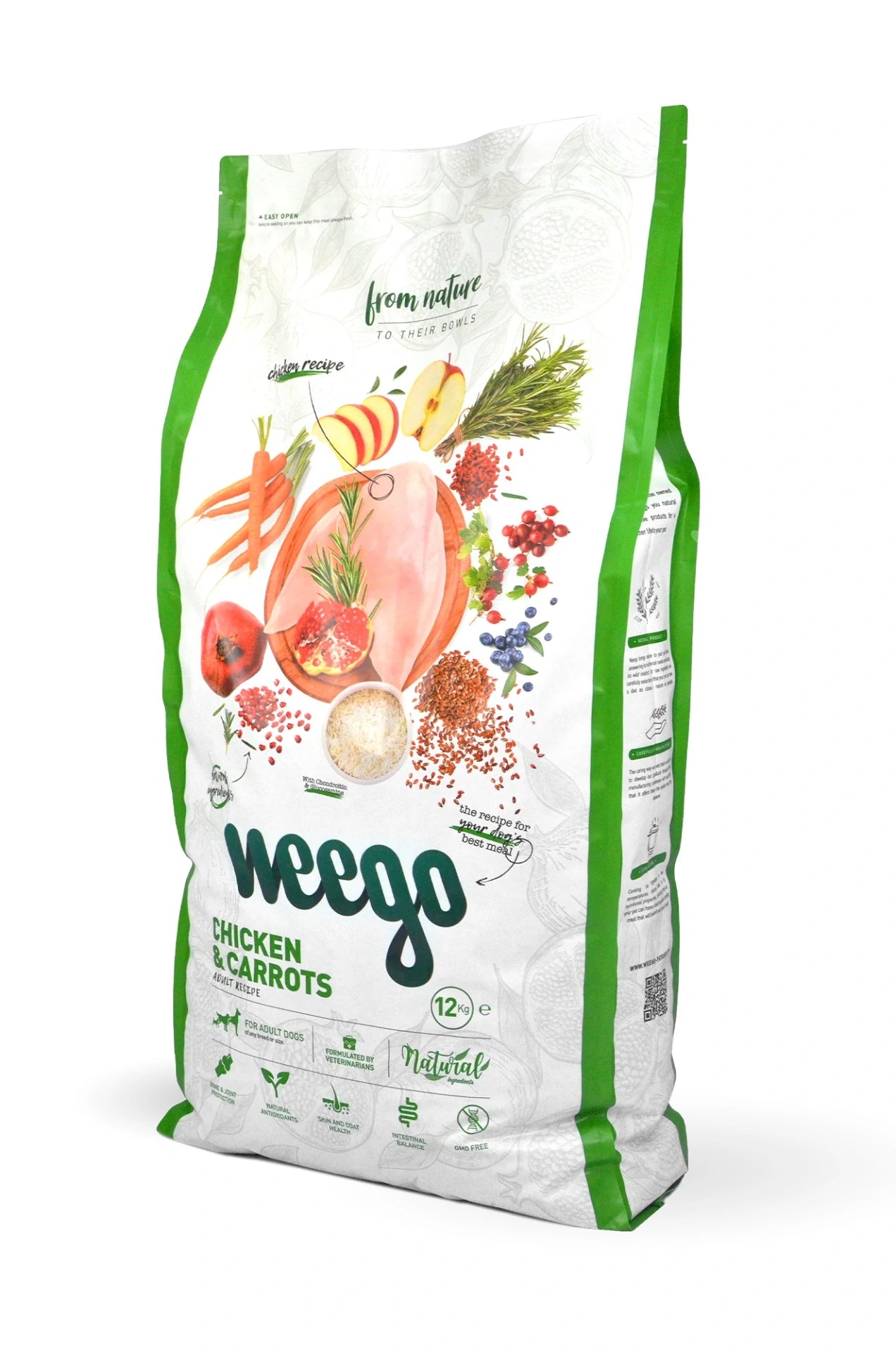 Weego Dog food chicken & carrots