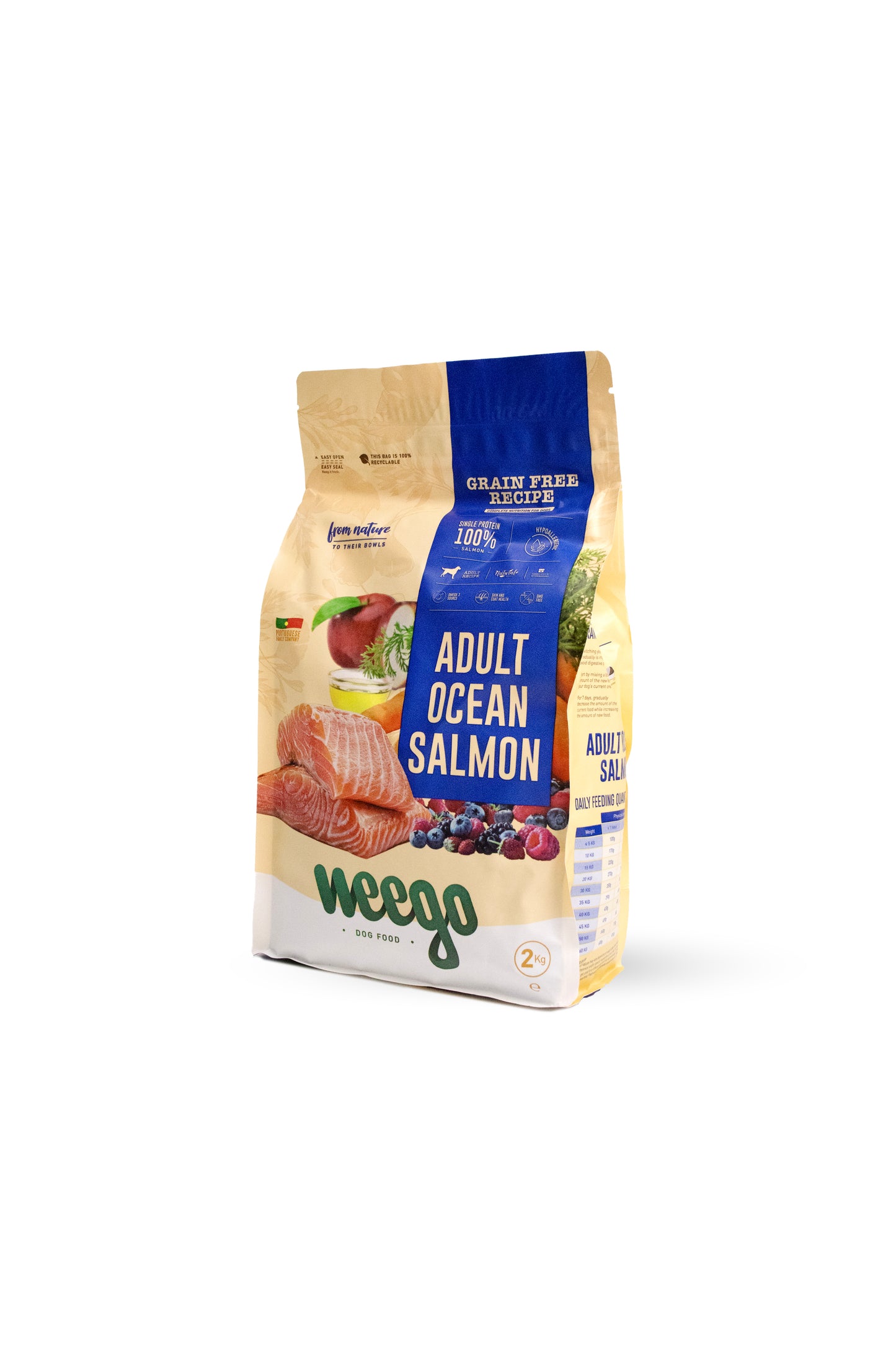 WEEGO GRAIN FREE DOG FOOD ADULT OCEAN SALMON 