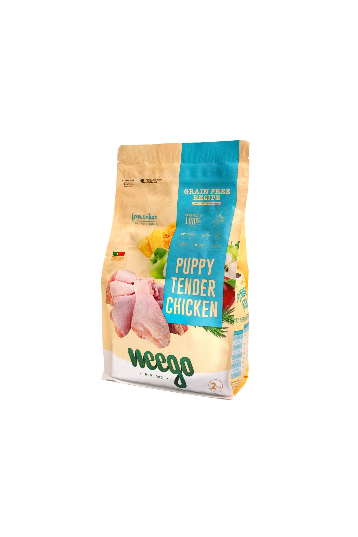 WEEGO GRAIN FREE DOG FOOD PUPPY TENDER CHICKEN 