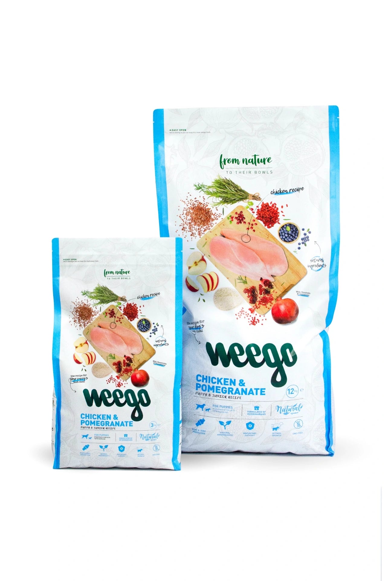 Weego Dog food chicken & pomegranate