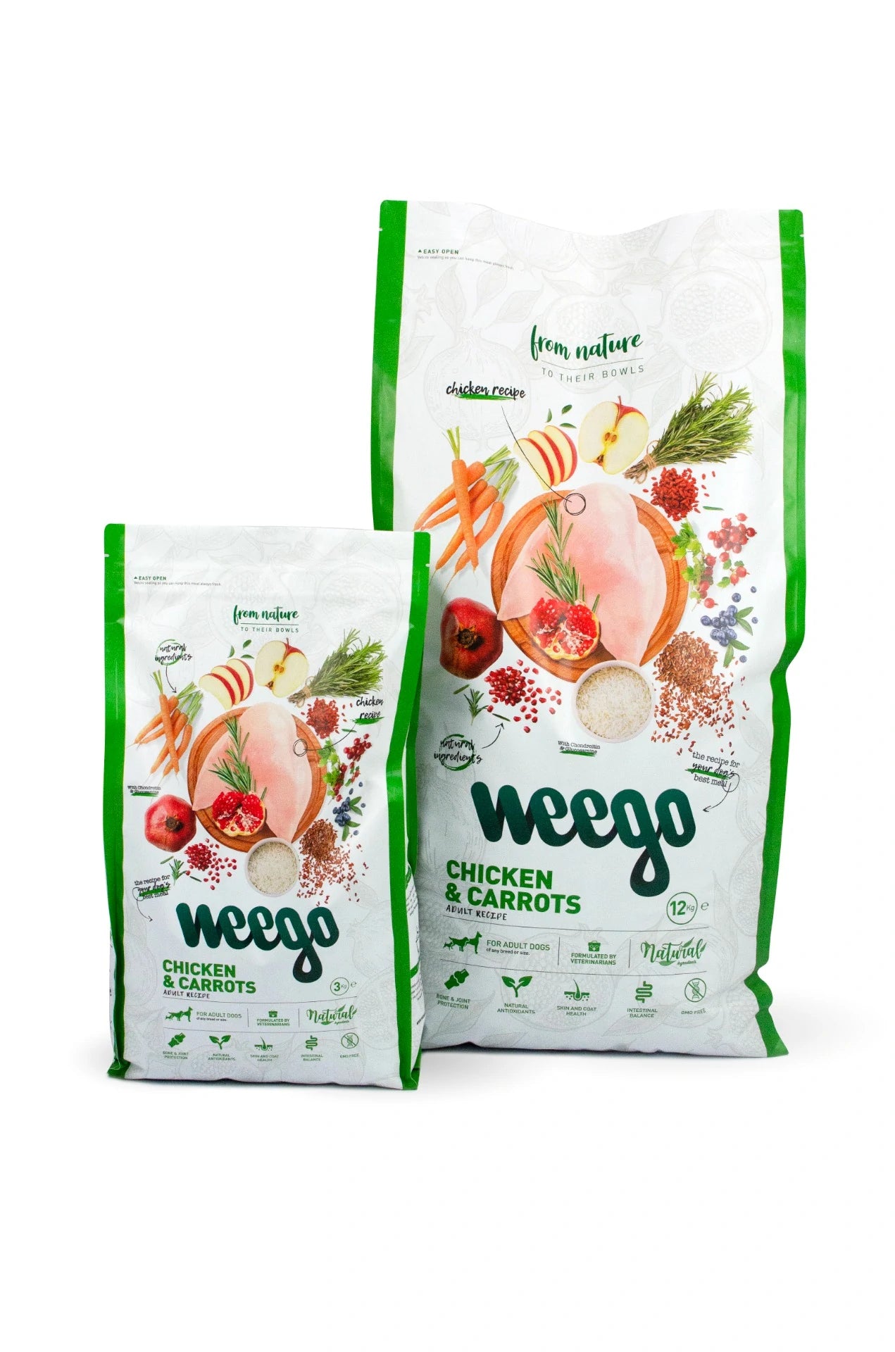 Weego Dog food chicken & carrots