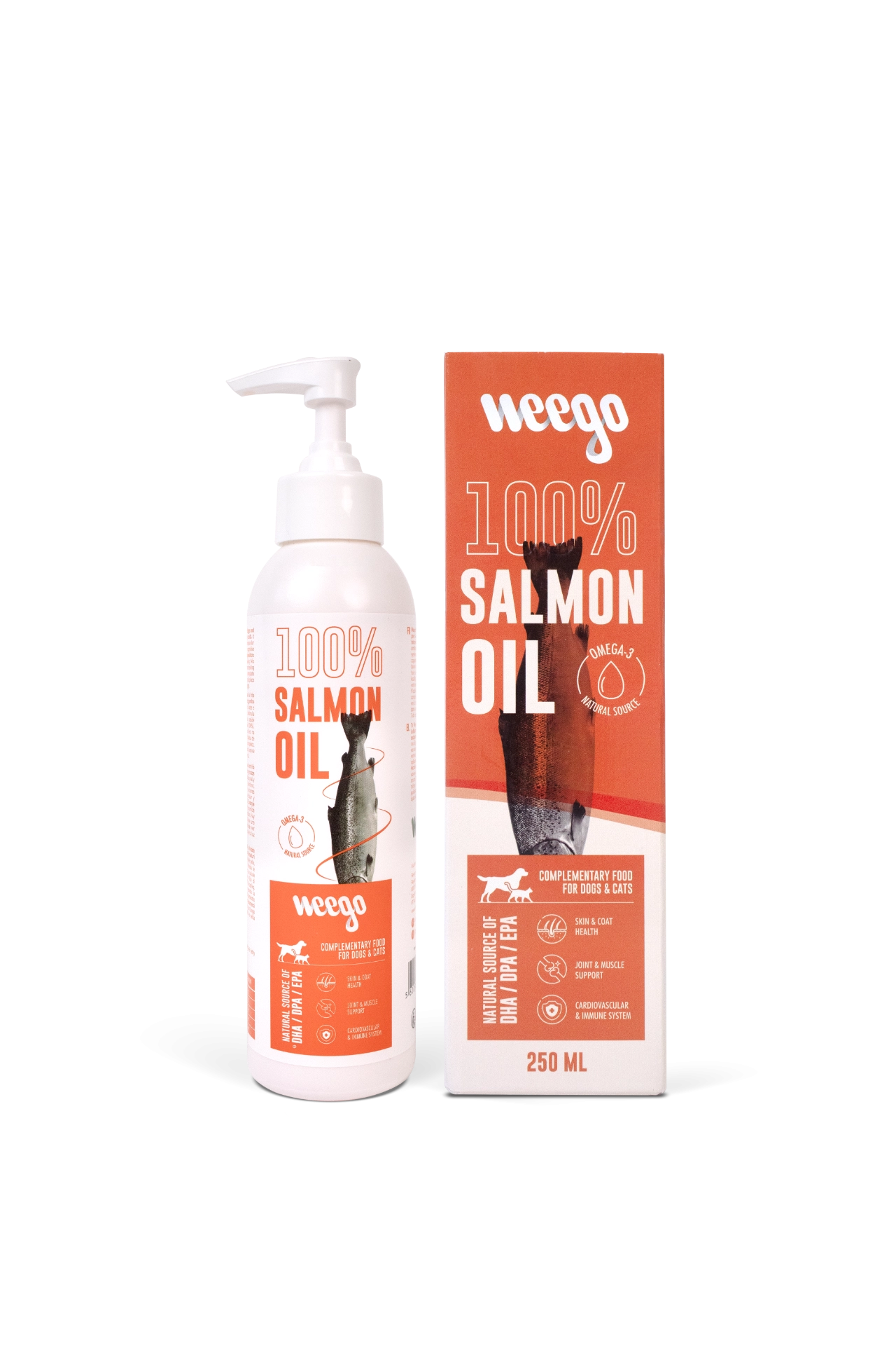 Weego Cat & Dog salmon oil 250 ml