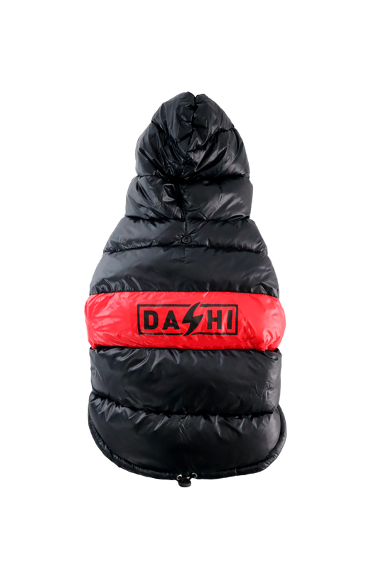 DASHI STRIPES3 RED &amp; BLACK ANORAK 