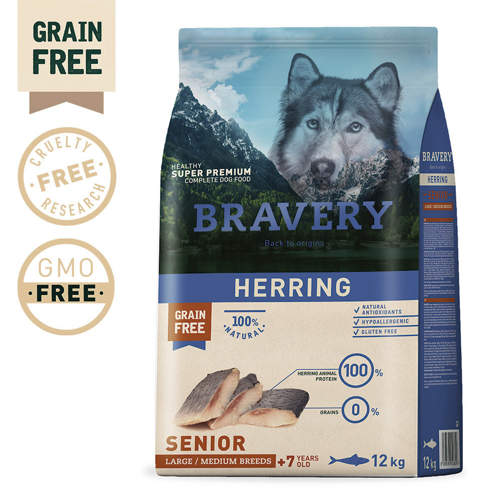 BRAVERY - Herring (Arenque) Adult Large/Medium Breed (Senior)