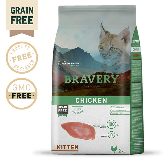 BRAVERY - Chicken Kitten (grain free) 2 kg