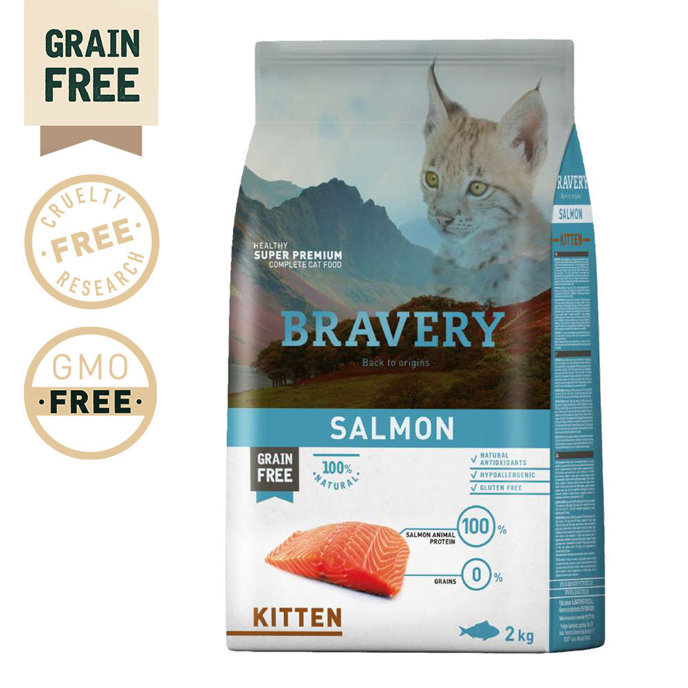 BRAVERY - Salmon Kitten (Grain Free) 2 kg