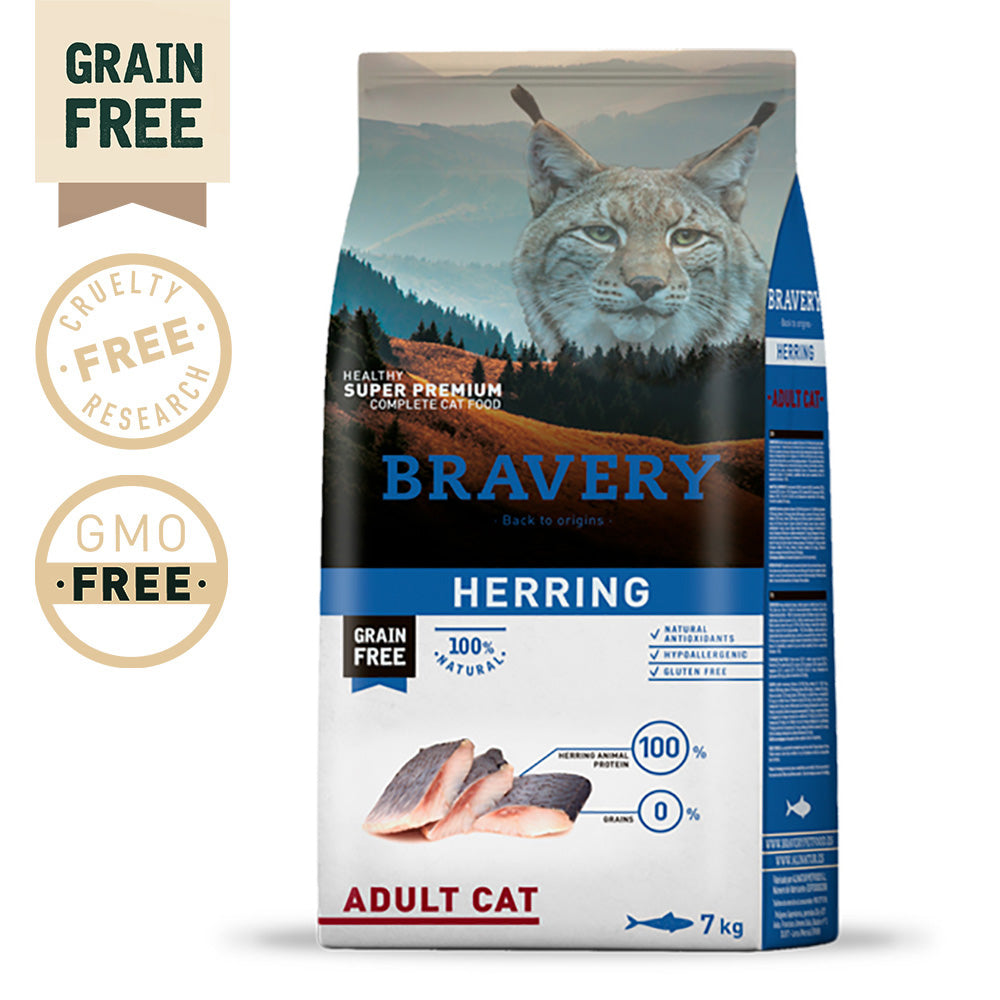 BRAVERY Herring (Arenque) Adult Cat (grain free)