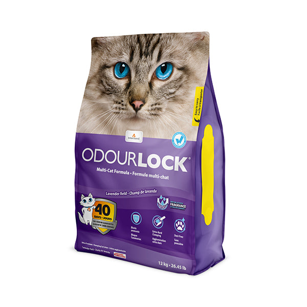 ULTRA-CLOGGING LITTER FOR CATS "ODOURLOCK" - LAVENDER FIELD 