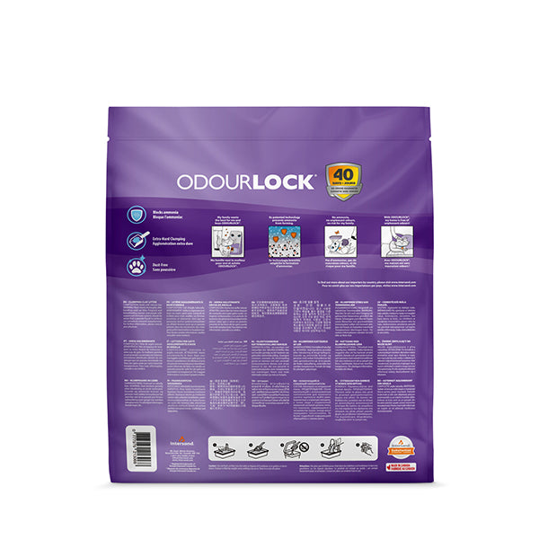 ULTRA-CLOGGING LITTER FOR CATS "ODOURLOCK" - LAVENDER FIELD 