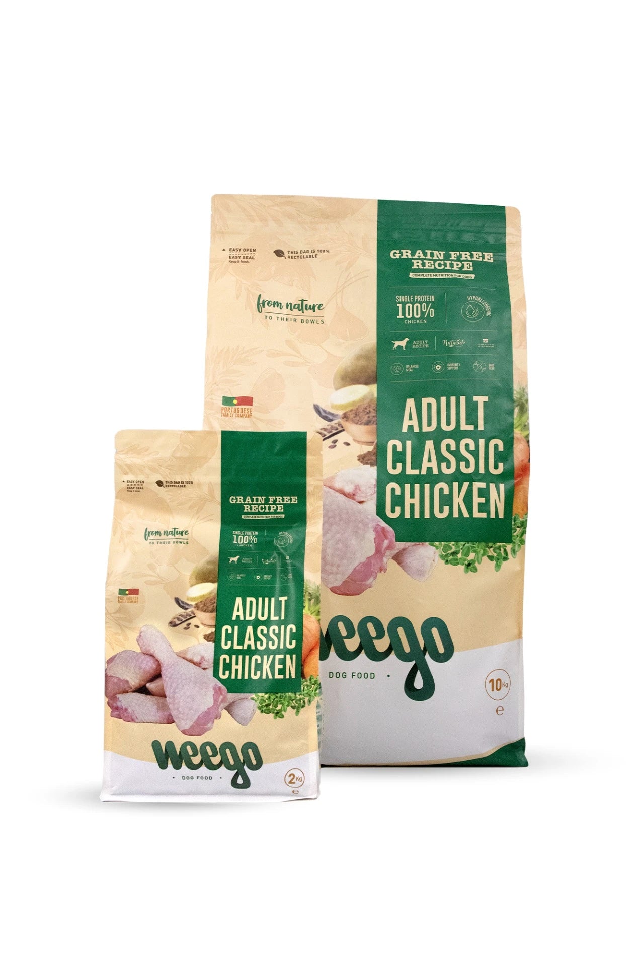 WEEGO GRAIN FREE DOG FOOD ADULT CLASSIC CHICKEN 