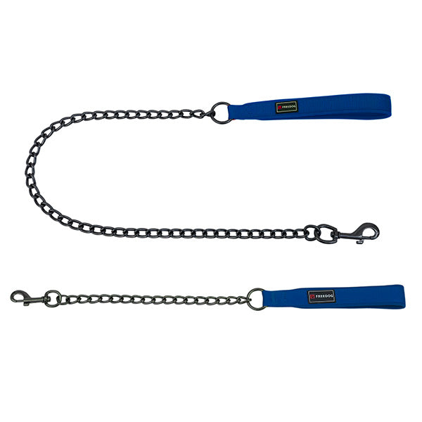 METALLIC GUN LEASH WITH NYLON HANDLE 