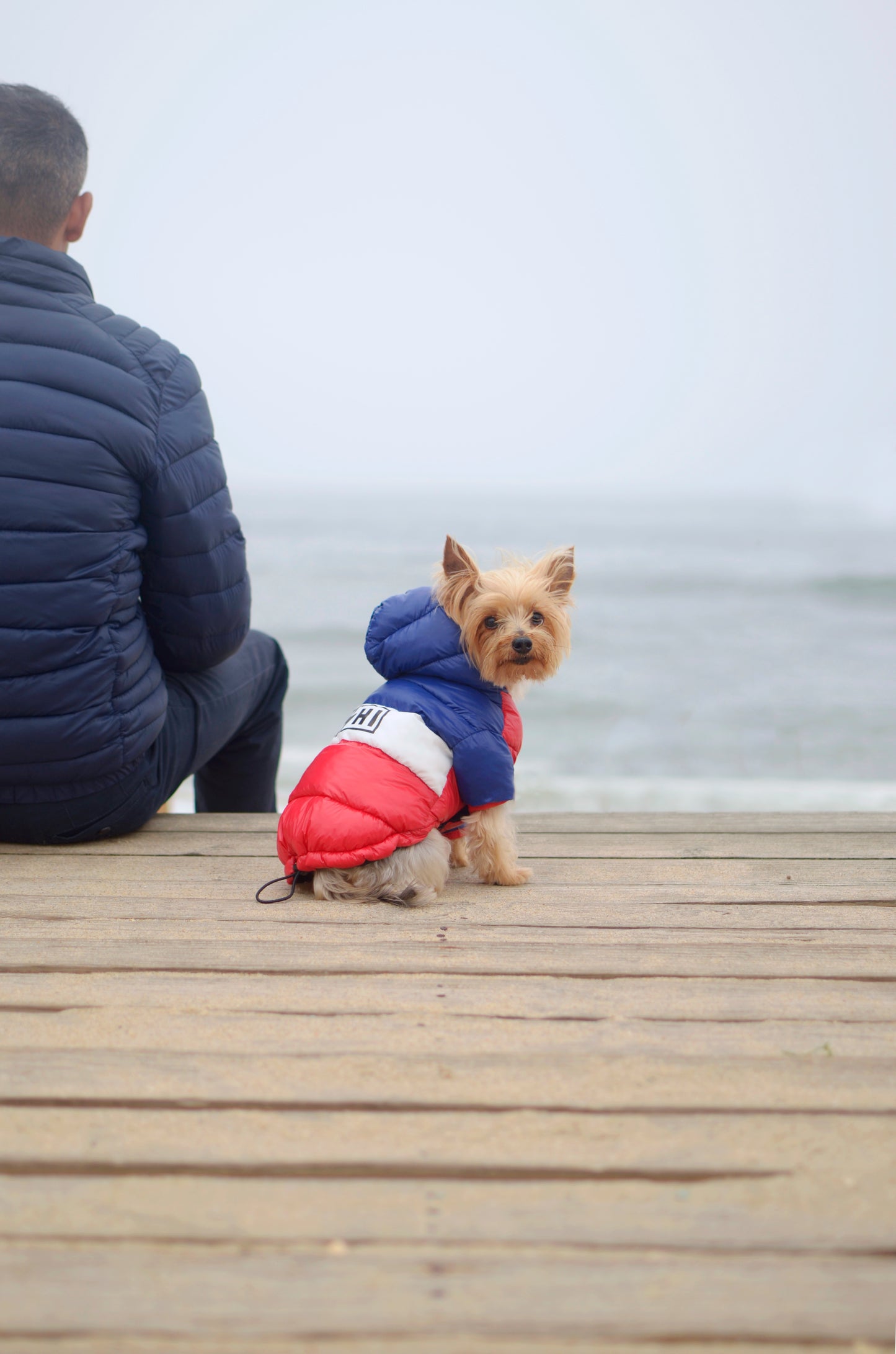 Dashi STRIPES3 Red & Blue Anorak