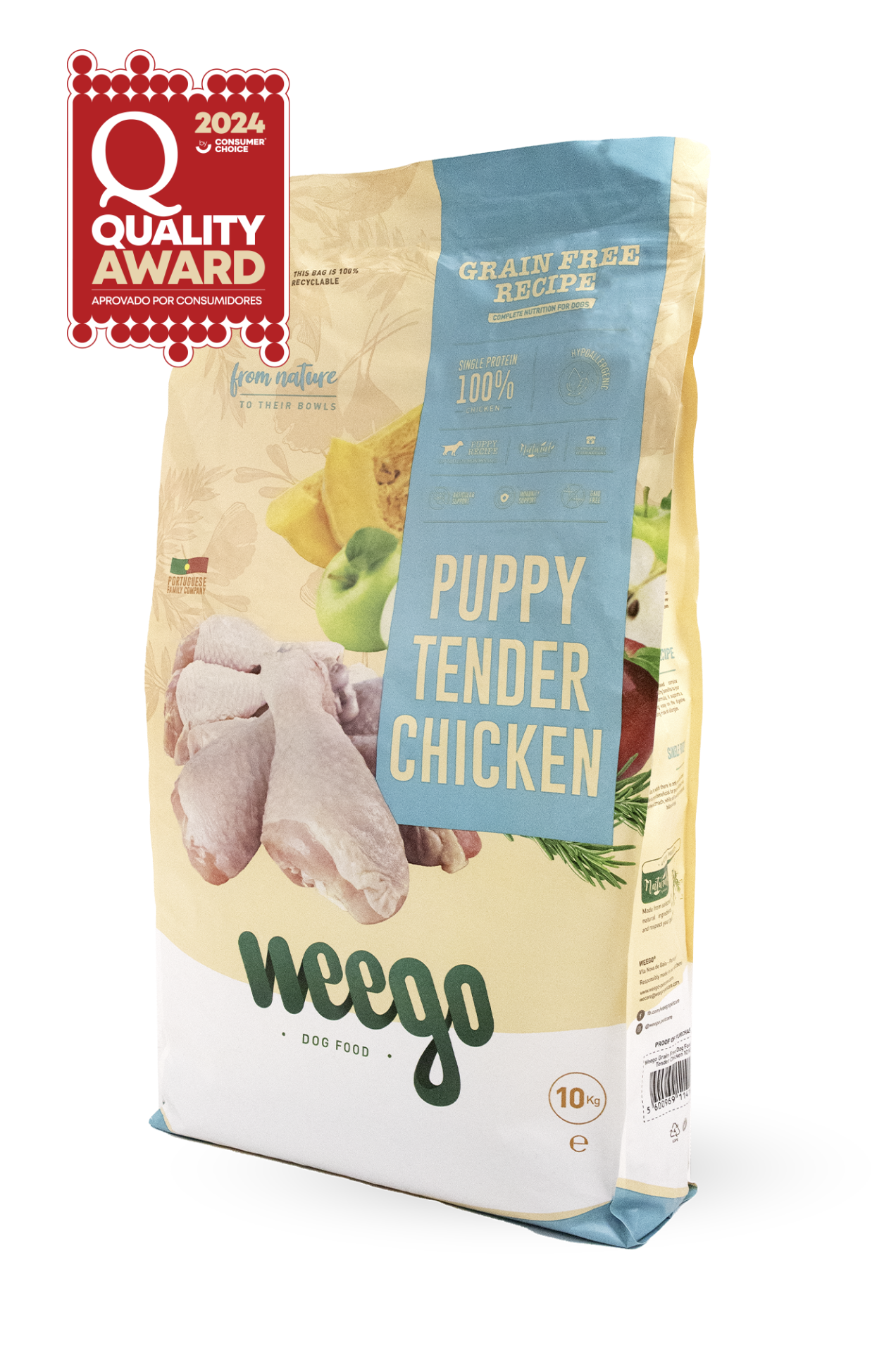 Weego grain free Dog food puppy tender chicken